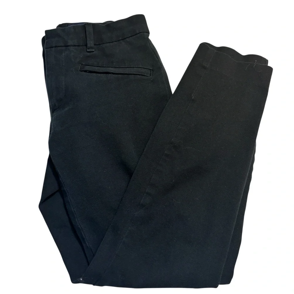 GAP Skinny Ankle B Pants Sz 00R True Black Stretch Cotton Spandex Cropped Pants